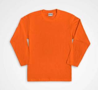 T-shirt long sleeve orange