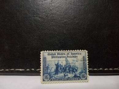 1935 Philippines USA Stamp Magellan's Landing