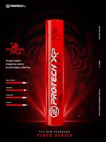Protech Red Tiger Shuttlecock