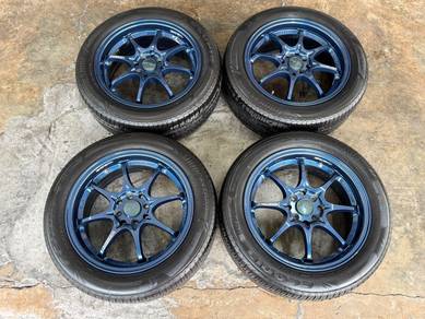 Rim second 16 CE28 siap tayar myvi city vios saga