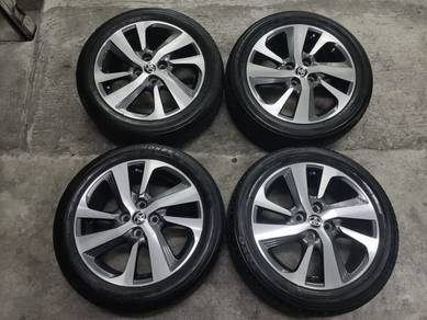 Rim original enkei vios yaris 16 inch tyr toyo