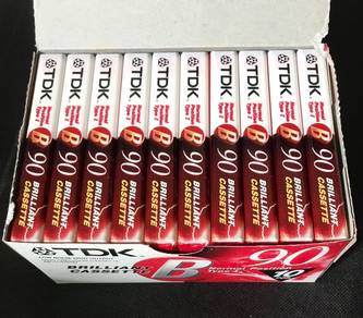 10 TDK B-90 BLANK  CASSETTE Kaset (NEW)
