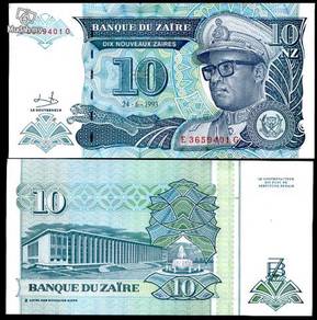 Zaire 10 nouveaux 1993 p 55 unc