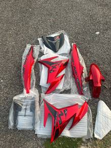 coverset mxking merah & rim 3 batang hypertech y15
