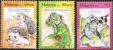 2013 Haiwan Eksotik Exotic Pets Stamp Malaysia UM