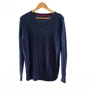 Tommy Hilfiger Wayar Navy Blue Knit Sweater