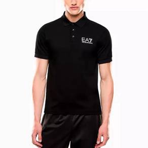 EA7 Emporio Armani Black Polo Shirt
