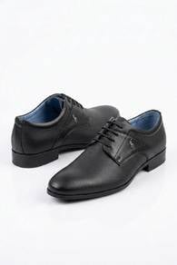 Polo Formal Black Leather Shoes