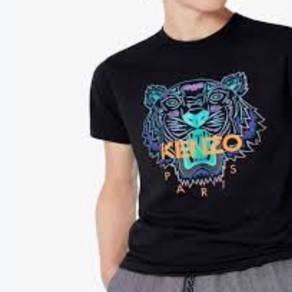 Kenzo Green Purple Tiger (Light Orange Word) Logo
