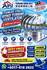 Stainless Steel Turbine Ventilator KOTA KEMUNING
