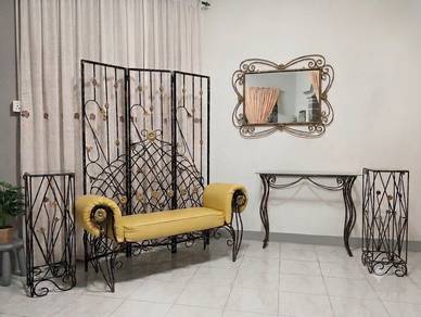 Set Perabot Wrought Iron Klasik Cantik