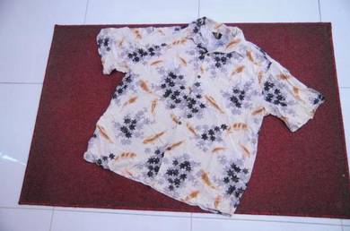 Kemeja ikan koi tag iolani 100 % rayon SAIZ xxl