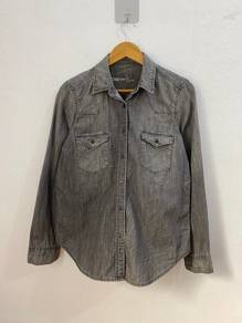 GAP 1969 Black Wash Western Denim Shirt