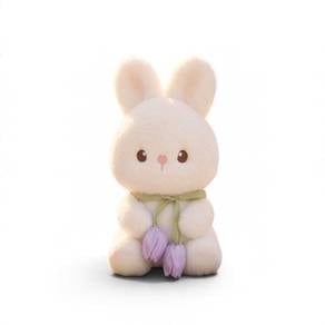 23cm Kawaii Tulip Bunny Plush Toy
