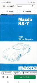 Mazda RX7 Mazda RX 7 1994 Search Able Wiring Diagr