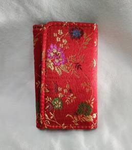Gold flowers keyholder bag