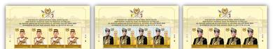 Mint Stamp Agong XVI Header 4 sets Malaysia 2019