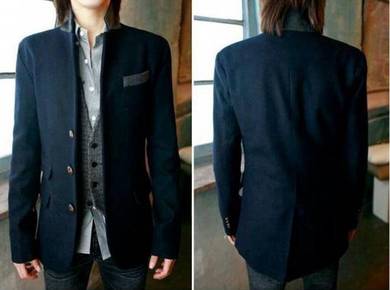 SMART BLACK BLAZER SUiTS COAT WOOL JACKET