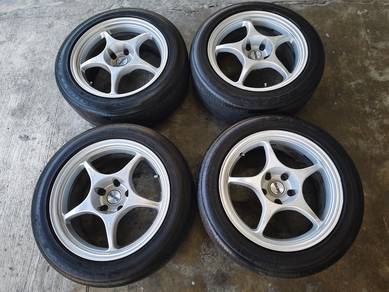 Sport rim second 17 Enkei RP01 siap tayar exora fc