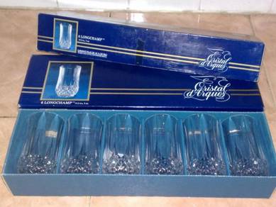 3501 cawan longchamp crystal d"arques glass cup