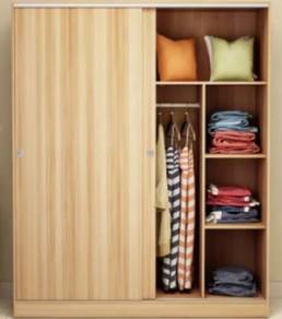 Sliding Wardrobe Almari Baju Cabinet Closet Store