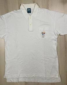 Mizuno Nagano 1998 Olympic Collar Tee Used