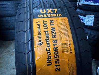 Tayar Baru 215 50 18 Continental UX7 new tyre offe