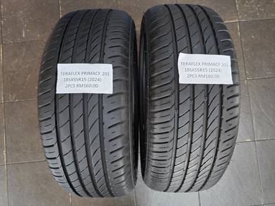 2pcs TERAFLEX PRIMACY 201 Tyres 185 55 15 1855515
