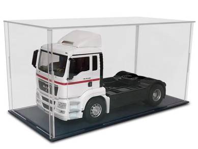 1/32 MAN TGS (White/red stripe) 4x2 Truck Cab