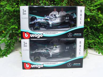 Bburago 1-43 Mercedes AMG 2019 F1 W10 (#44)(#77)