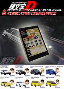 Full set initial D 1:72 diecast model (8 piece)