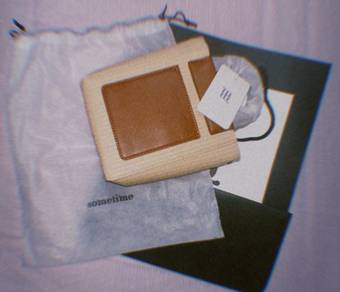 SOMETIME Mini Woven Tote / Crossbody Bag (NEW)