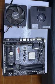 Motherboard Set Ryzen and fans and cooler argb