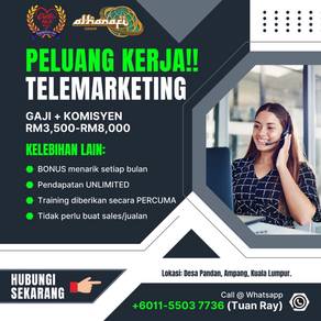 Kerja Kosong Tele Executive Pendapatan Lumayan