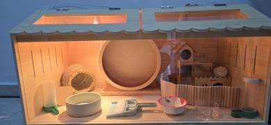 Full Set Wooden Hamster Cage with Accessories