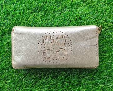 Coach Original leather zip around long wallet