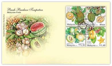 First Day Cover Malaysian Fruits 2014