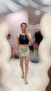 sequin skirt
