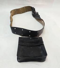 Made in Italy Genuine Leather Tool Belt Pouch Pock