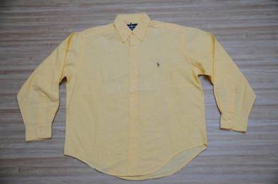KEMEJA RaLPH LAUREN PONY KUNING SAIZ XL