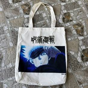 Anime Jujutsu Kaisen Gojo Satoru Tote Bag Canvas