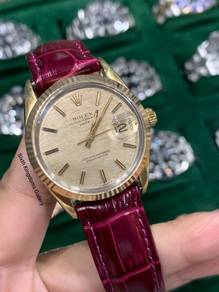 Rolex Oyster Perpetual Date 18k Gold Capped 34mm