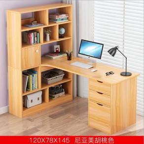 Brown Table kelabu meja pejabat desk office 1