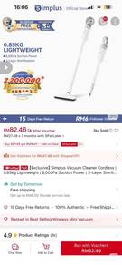 Simplus Cordless Vacuum