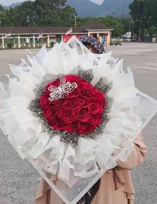 bouquet flowers satin🎀