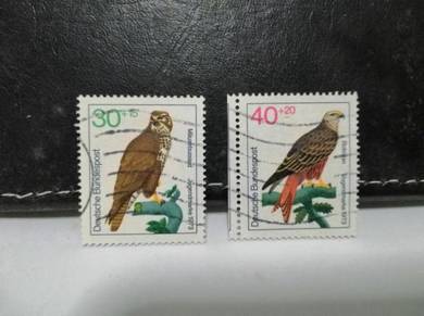 Set 1973 Germany Stamps Birds