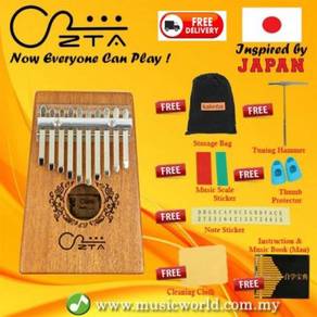 Zta 10 key mahogany kalimba bundle beginner pack