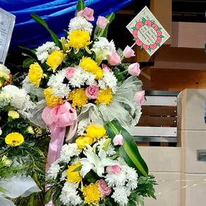 Two Tiers Condolences Flower Stand