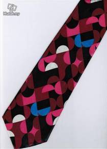 Maroon Pink Black Blue White Men Formal Neck Tie
