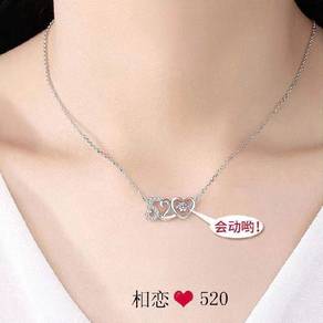 9 Roses Gift Box Set with 520 Necklace